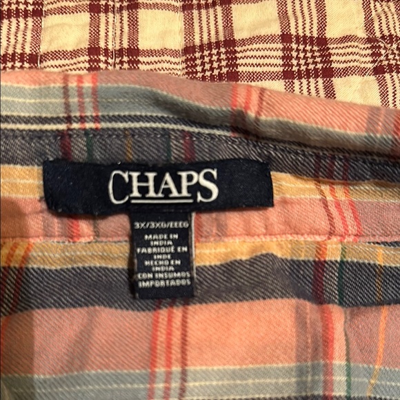 Chaps Multicolor Plaid Button-Up Shirt - Picture 4 of 7